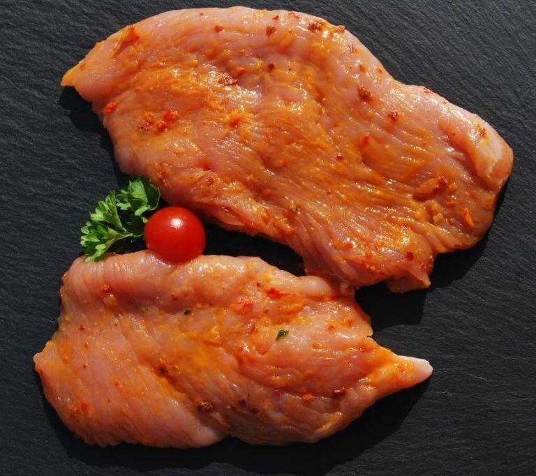 Puten Schnitzel in Chili-Ingwer Marinade